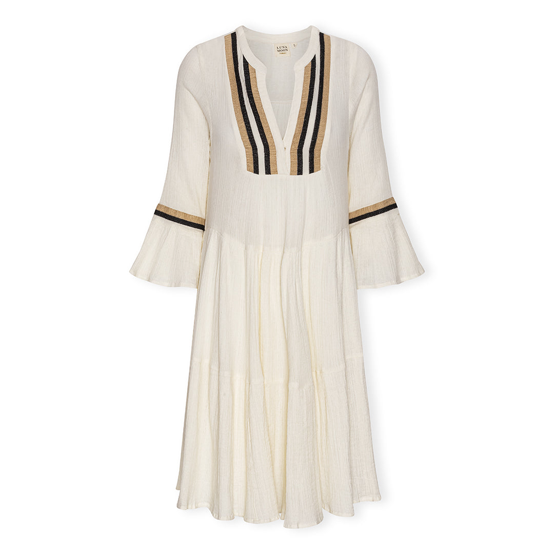 Luna Moon Amalfi - Dress Apparel Off-White - Jute