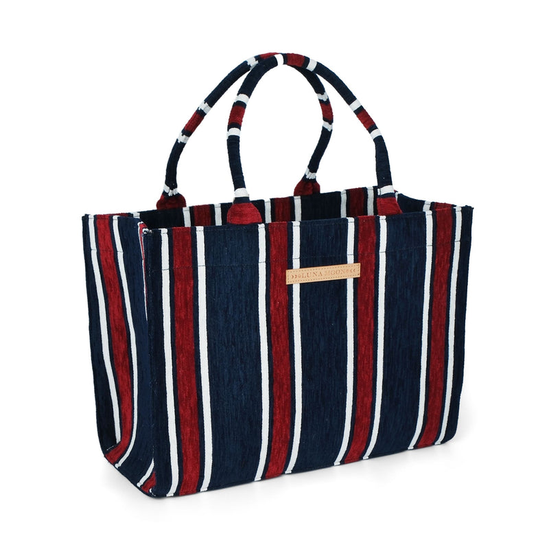 Luna Moon Big Tote - Le Marais Bag Blue-Red combi