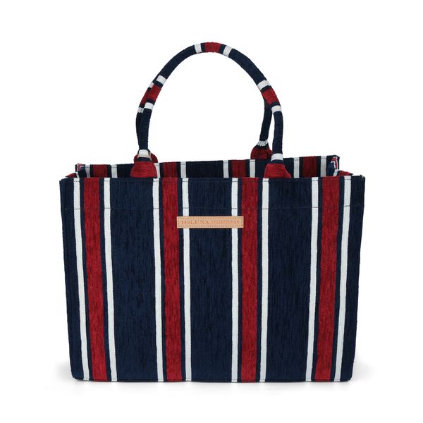 Luna Moon Big Tote - Le Marais Bag Blue-Red combi