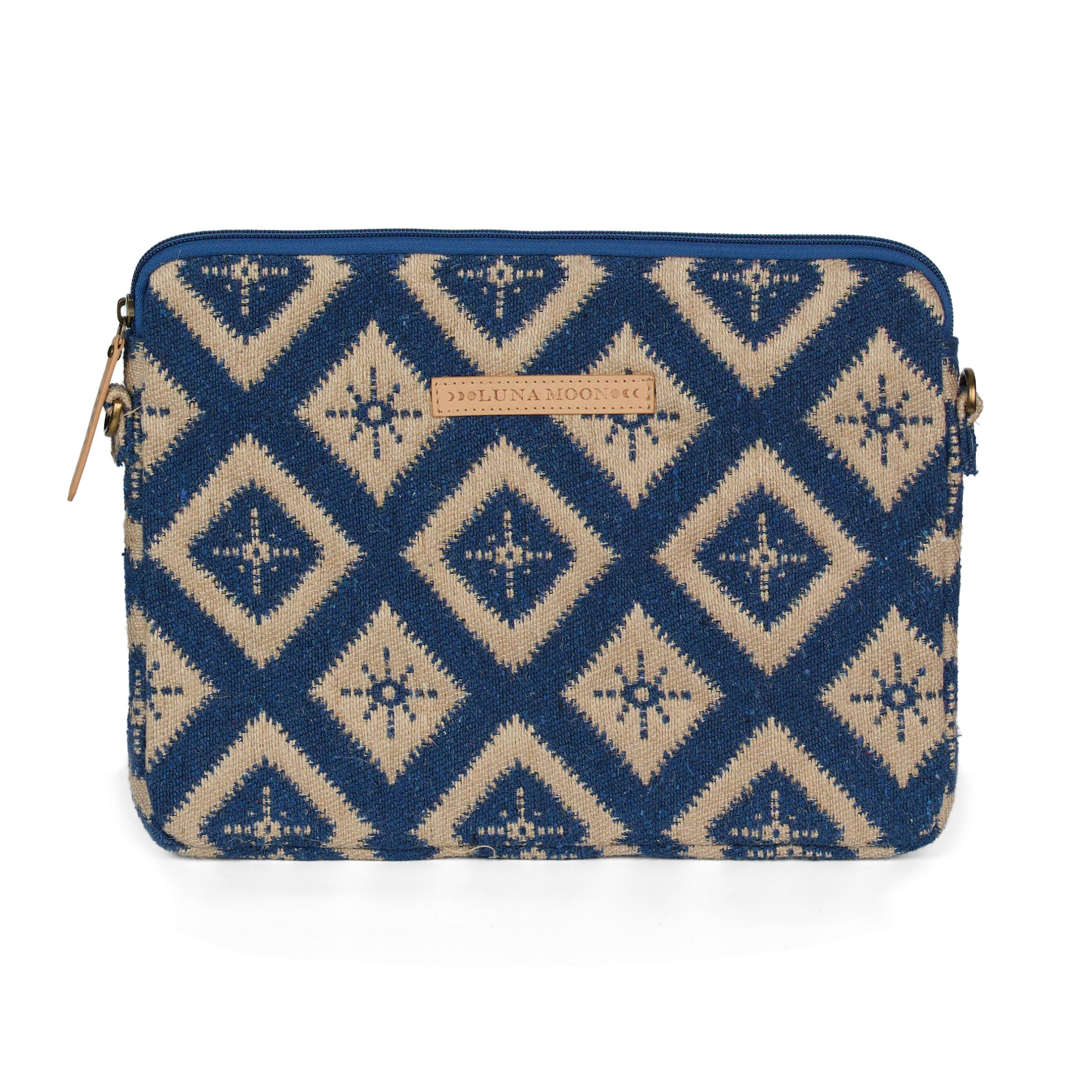 Luna Moon Laptop Sleeve - Rue Rivoli Laptop sleeve Greek blue