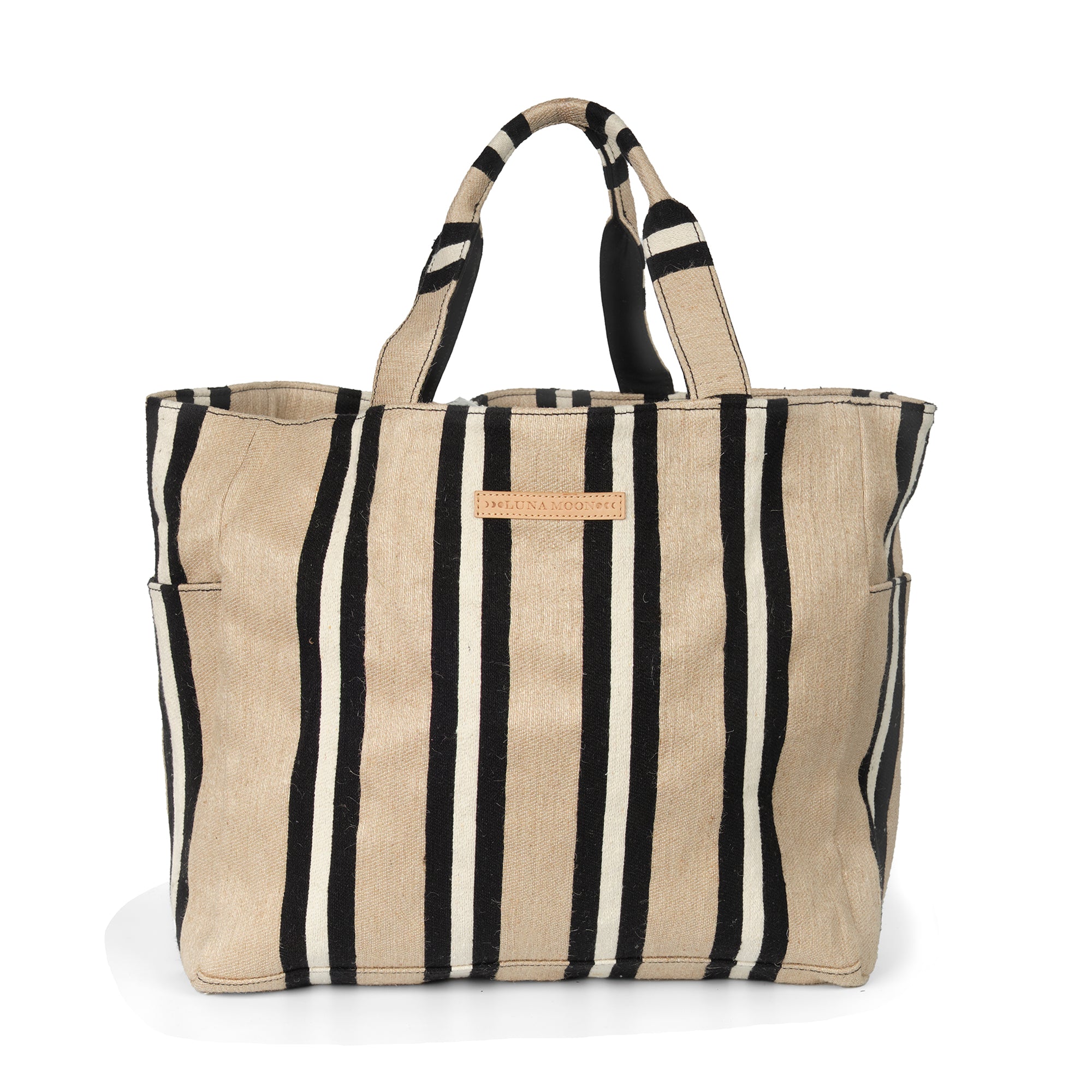 Luna Moon Mega shopper - Svinkloev Bag Jute - black