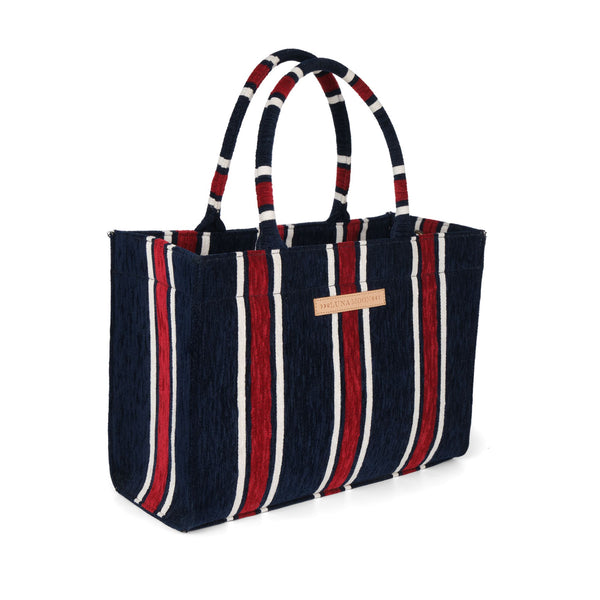 Luna Moon Mid Tote - Le Marais Bag Blue-Red combi