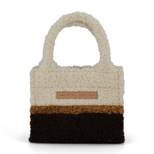 Luna Moon Mini Tote - Verbier Bag Coffee-camel-off-white combi