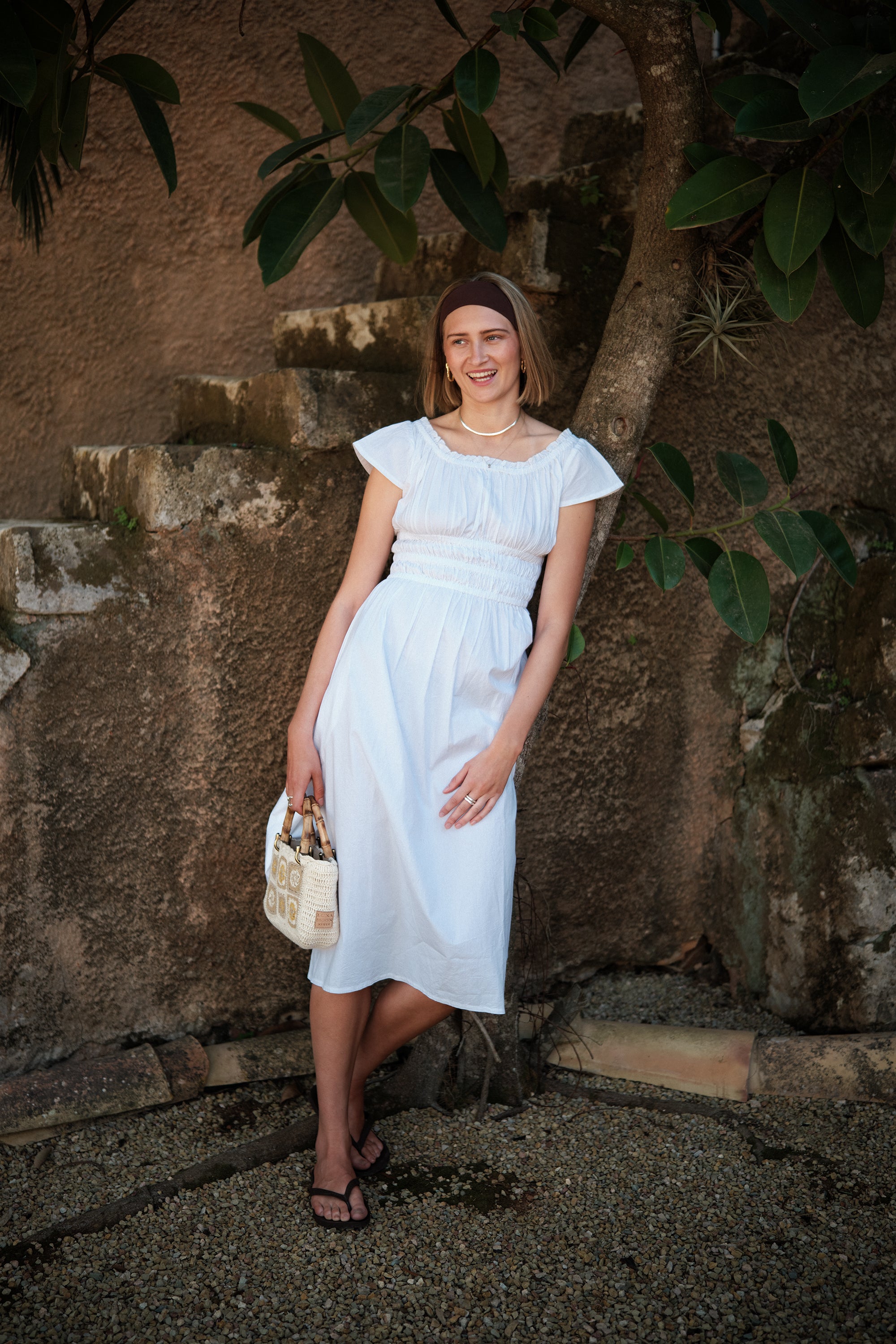 Luna Moon Positano - Dress Apparel White