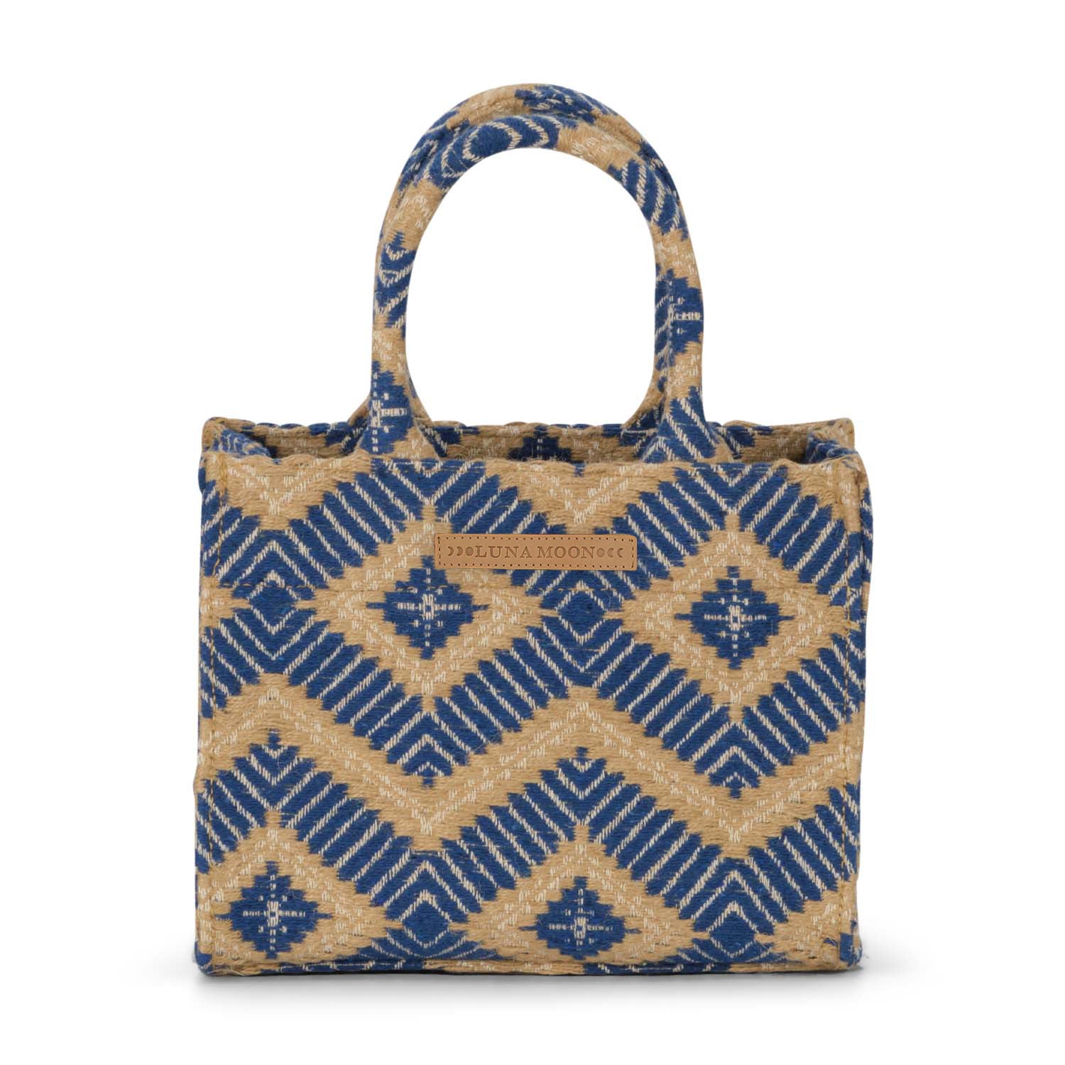 Luna Moon Small Tote - La Rambla Bag Greek blue