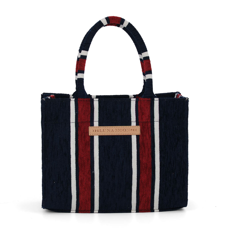 Luna Moon Small Tote - Le Marais Bag Blue-Red combi