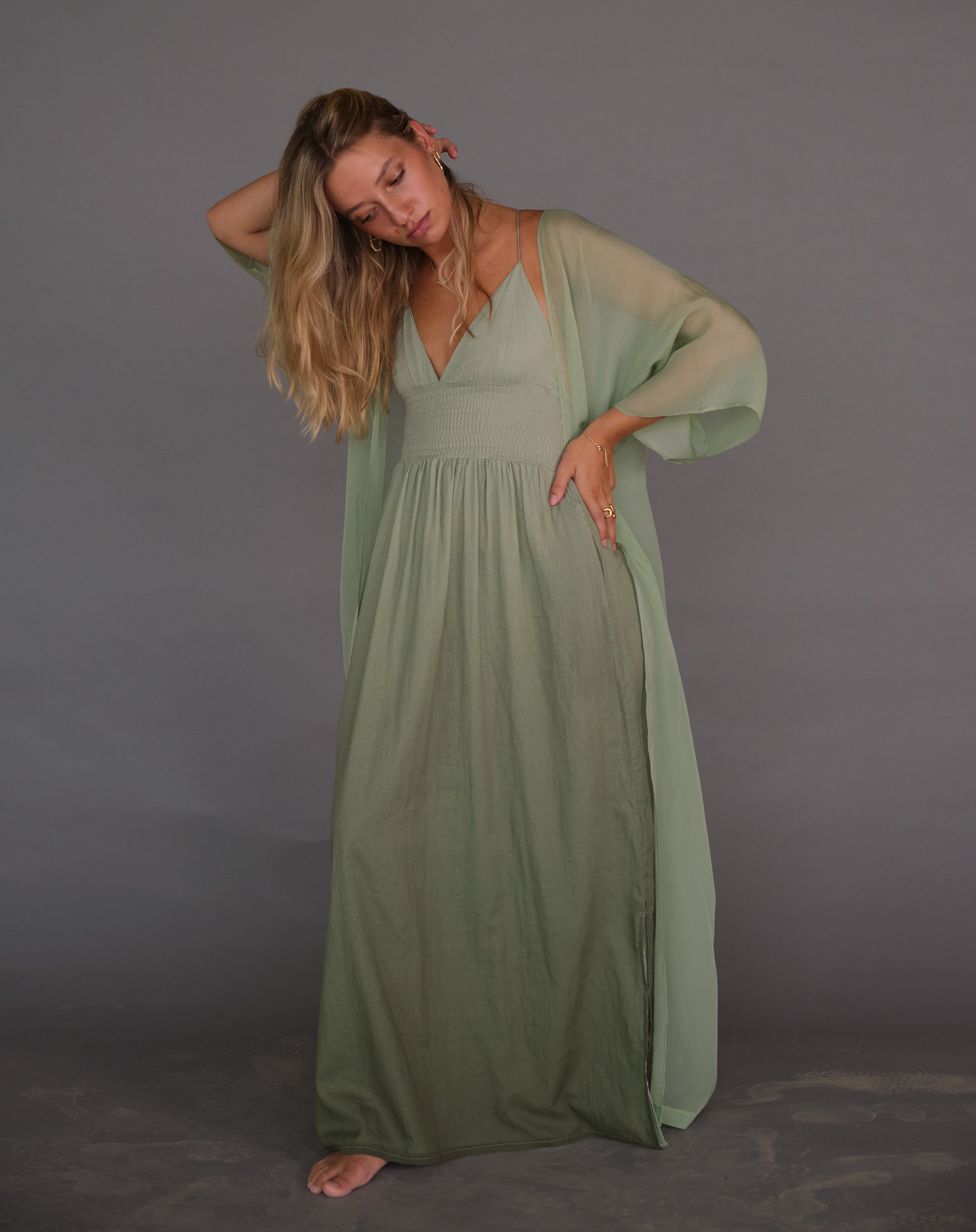 Luna Moon Sorento - Slip Dress Apparel Olive