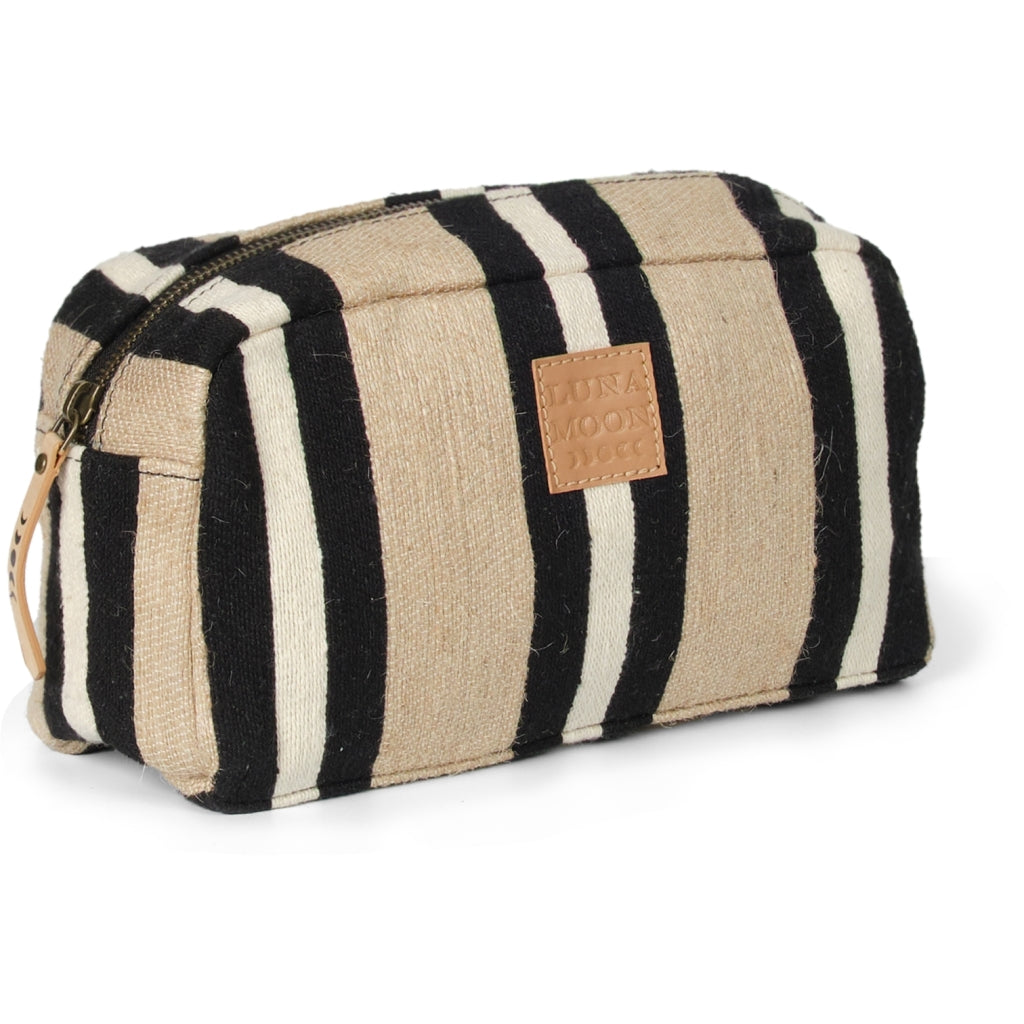 Luna Moon Toiletry bag - Svinkloev Accessory Jute - black